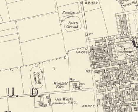Scunthorpe - Show Ground : Map credit National Library of Scotland